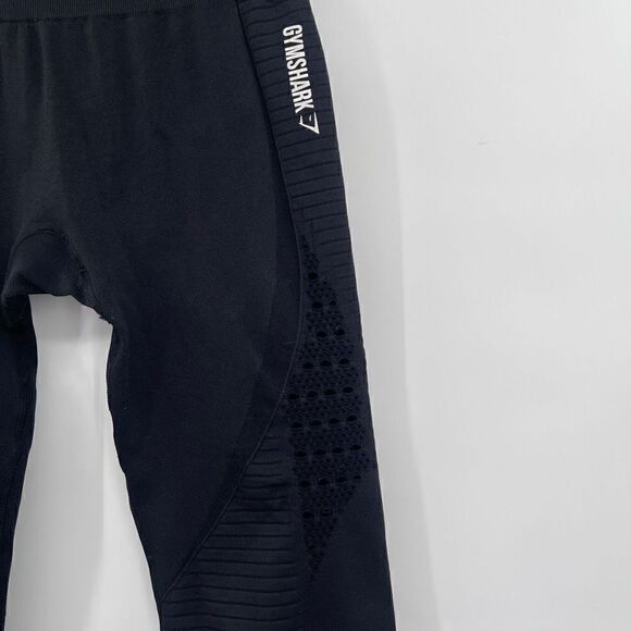 Gymshark Women's Vital Seamless Leggings in Black Marl Size Small - Picture 2 of 7